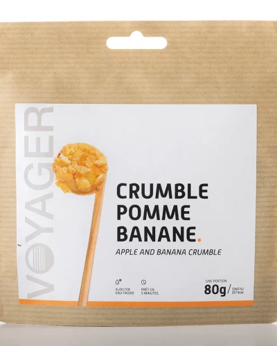Crumble pommes bananes